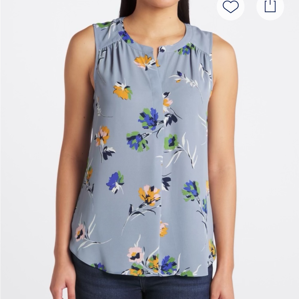 Daniel Rainn Justina Pleat Detail Blouse - size XL